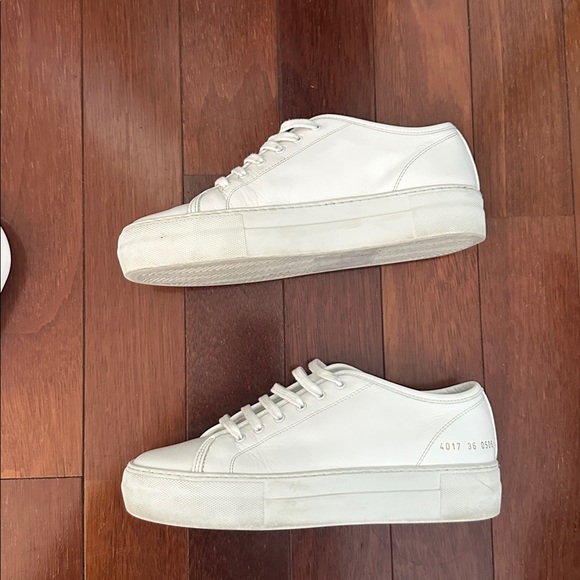 Common projects white leather platform sneaker retail $470. Size 36 - Picture 16 of 17
